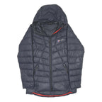 BERGHAUS Womens Navy Blue Quilted Hooded Jacket UK 10 Polyester Zip Outdoor
