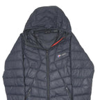 BERGHAUS Womens Navy Blue Quilted Hooded Jacket UK 10 Polyester Zip Outdoor