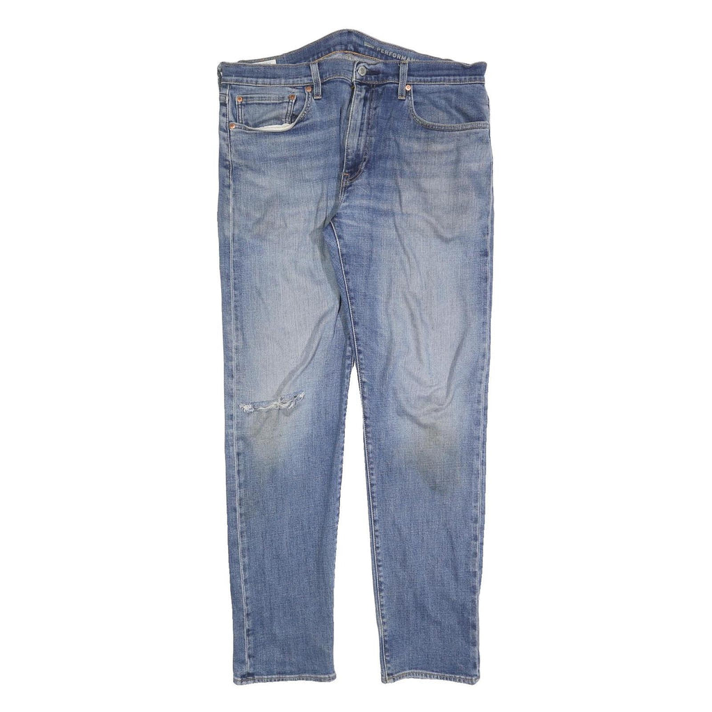 LEVI'S 502 Mens Jeans Blue Regular Straight Denim Medium W36 L34 Classic Fit Zip