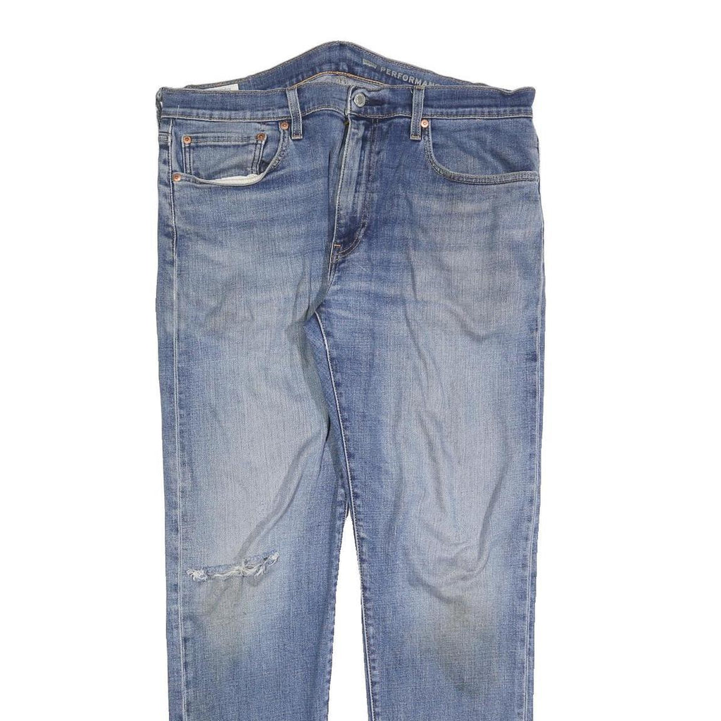 LEVI'S 502 Mens Jeans Blue Regular Straight Denim Medium W36 L34 Classic Fit Zip