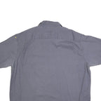 WRANGLER Mens Grey Cotton Blend Work Shirt XL Button Pocket Casual Wear