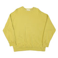 CAIN Mens Yellow Sweatshirt Crew Neck M Cotton Blend Casual Comfortable