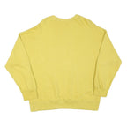 CAIN Mens Yellow Sweatshirt Crew Neck M Cotton Blend Casual Comfortable