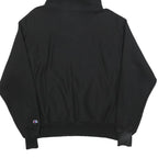 CHAMPION REVERSE WEAVE Mens Black Boston Pullover Hoodie L Cotton Blend