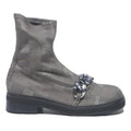 CHARLES & KEITH Womens Chelsea Ankle Boots Grey Check Synthetic UK 3.5 Stretch