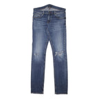 TOMMY HILFIGER Mens Jeans Blue Slim Skinny Denim Medium W34 L36 Distressed