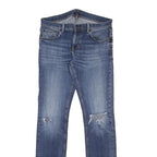 TOMMY HILFIGER Mens Jeans Blue Slim Skinny Denim Medium W34 L36 Distressed