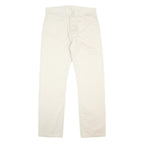 LEVI'S Mens Cotton Beige Regular Straight Trousers W34 L31 Classic Button