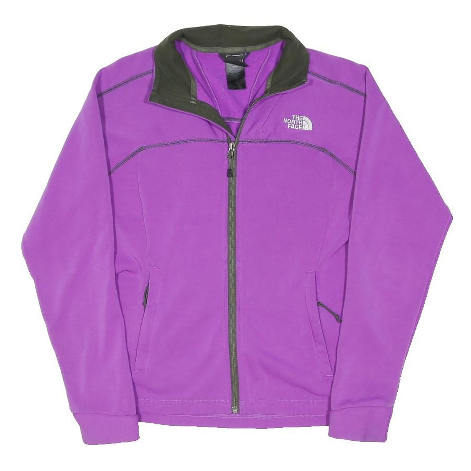 THE NORTH FACE Womens Purple & Green Classic Jacket M Polyester Blend Outdoor