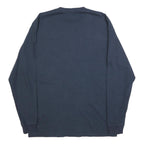 CARHARTT Mens Navy Blue Pocket Long Sleeve Crew Neck T-Shirt M Cotton Blend
