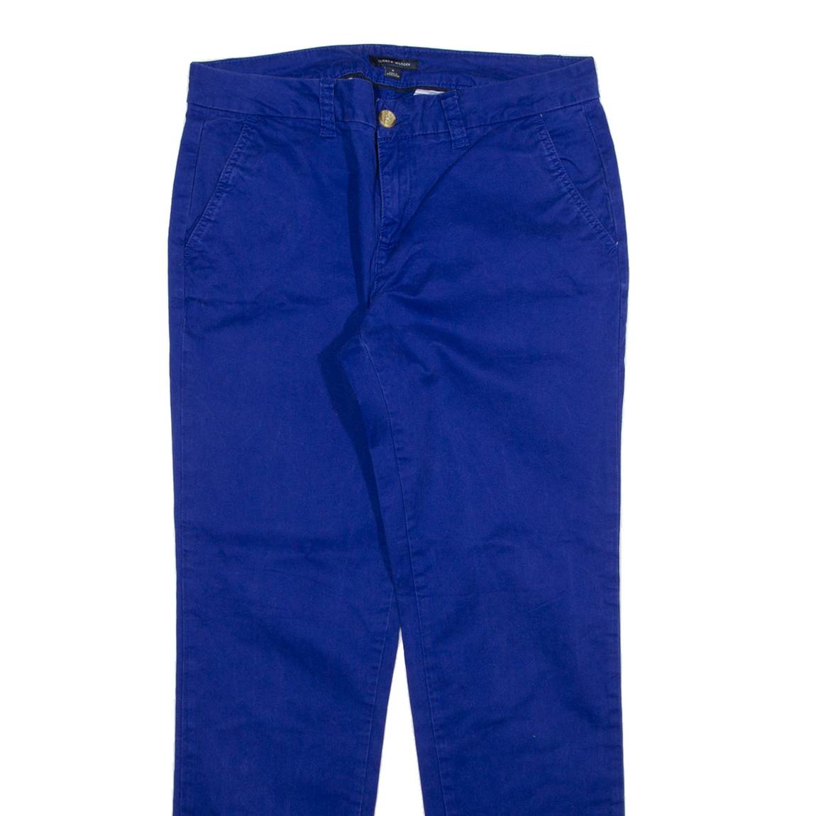 TOMMY HILFIGER Womens Trousers Blue Slim Straight W32 L30