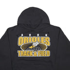 CHAMPION Womens Black Avon Orioles Track & Field Pullover Hoodie M
