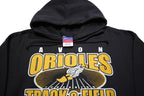CHAMPION Womens Black Avon Orioles Track & Field Pullover Hoodie M