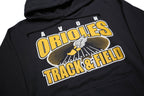 CHAMPION Womens Black Avon Orioles Track & Field Pullover Hoodie M