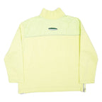TOKKA TRIBE Mens Sweatshirt Yellow 1/4 Zip 90s L