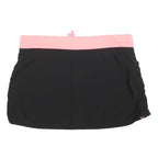 FILA Womens Black & Pink Tennis Mini Skort Polyester Jersey Size L Drawstring