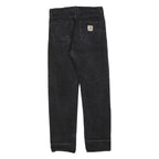 CARHARTT Mens Black Regular Fit Straight Denim Jeans Cotton Blend W29 L32