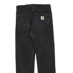 CARHARTT Mens Black Regular Fit Straight Denim Jeans Cotton Blend W29 L32