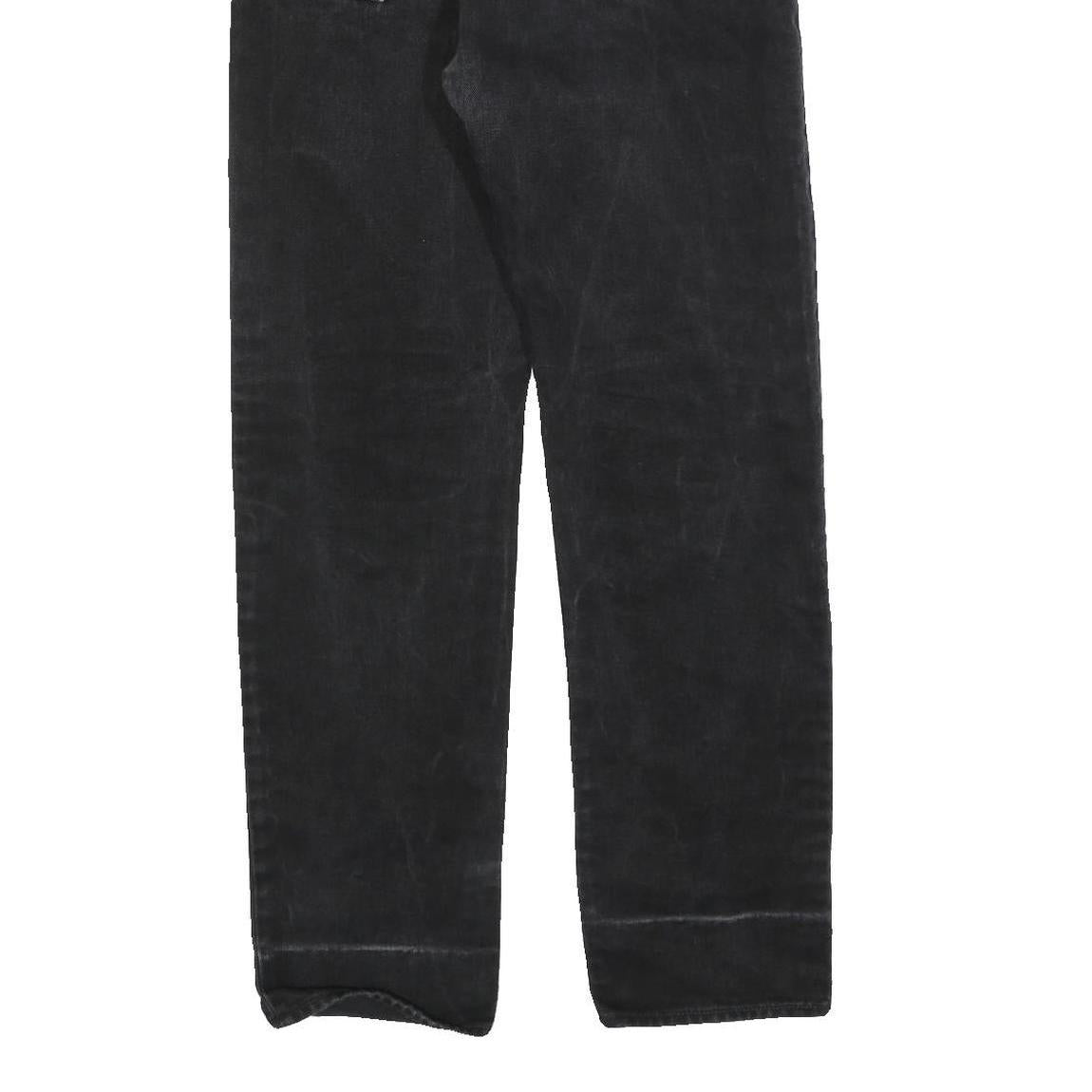 CARHARTT Mens Black Regular Fit Straight Denim Jeans Cotton Blend W29 L32