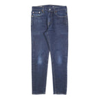 LEVI'S 512 Big E Mens Blue Slim Skinny Denim Medium W30 L27 Cotton Blend Zip