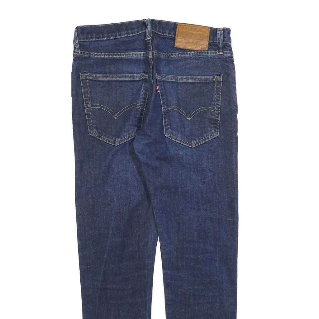 LEVI'S 512 Big E Mens Blue Slim Skinny Denim Medium W30 L27 Cotton Blend Zip