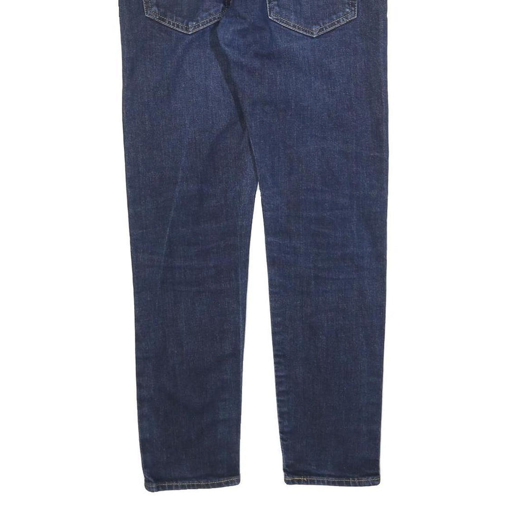 LEVI'S 512 Big E Mens Blue Slim Skinny Denim Medium W30 L27 Cotton Blend Zip