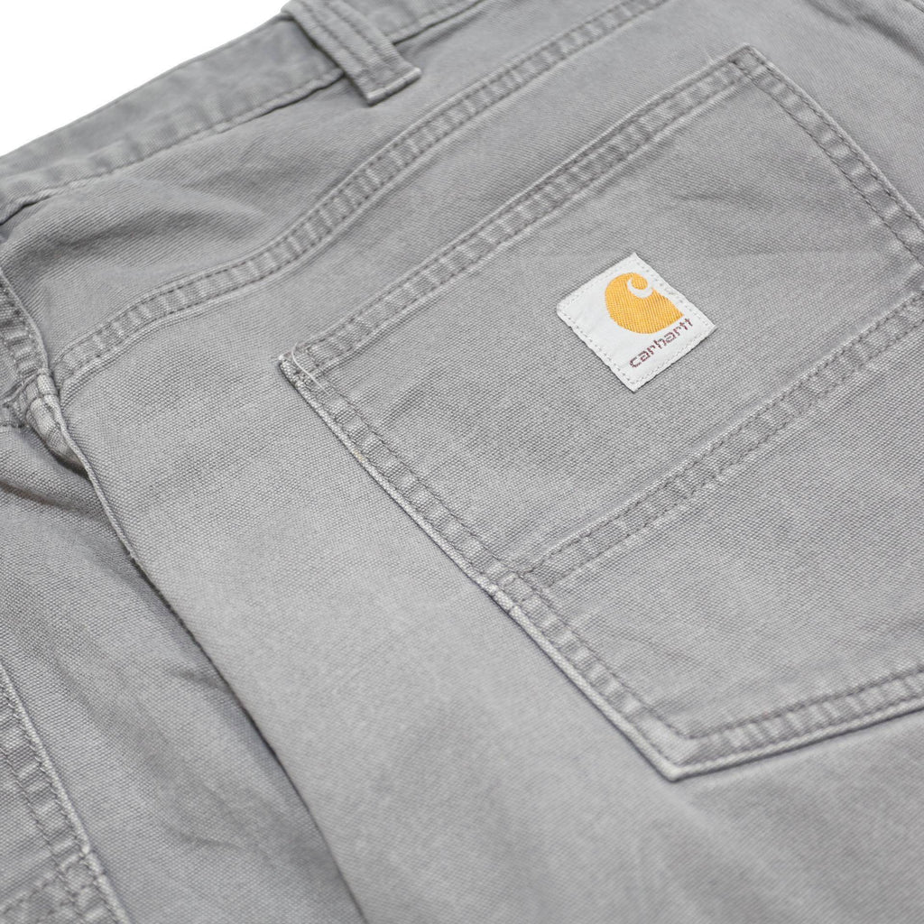 CARHARTT Mens Relaxed Fit Grey Cotton Blend Zip Trousers W38 L30 Workwear Casual