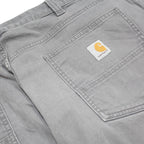 CARHARTT Mens Relaxed Fit Grey Cotton Blend Zip Trousers W38 L30 Workwear Casual