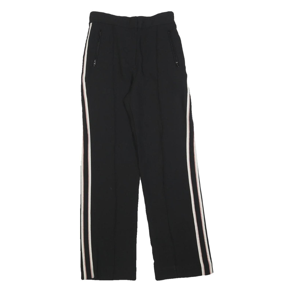 & OTHER STORIES Womens Polyester Blend Black Relaxed Straight Trousers W26 L28