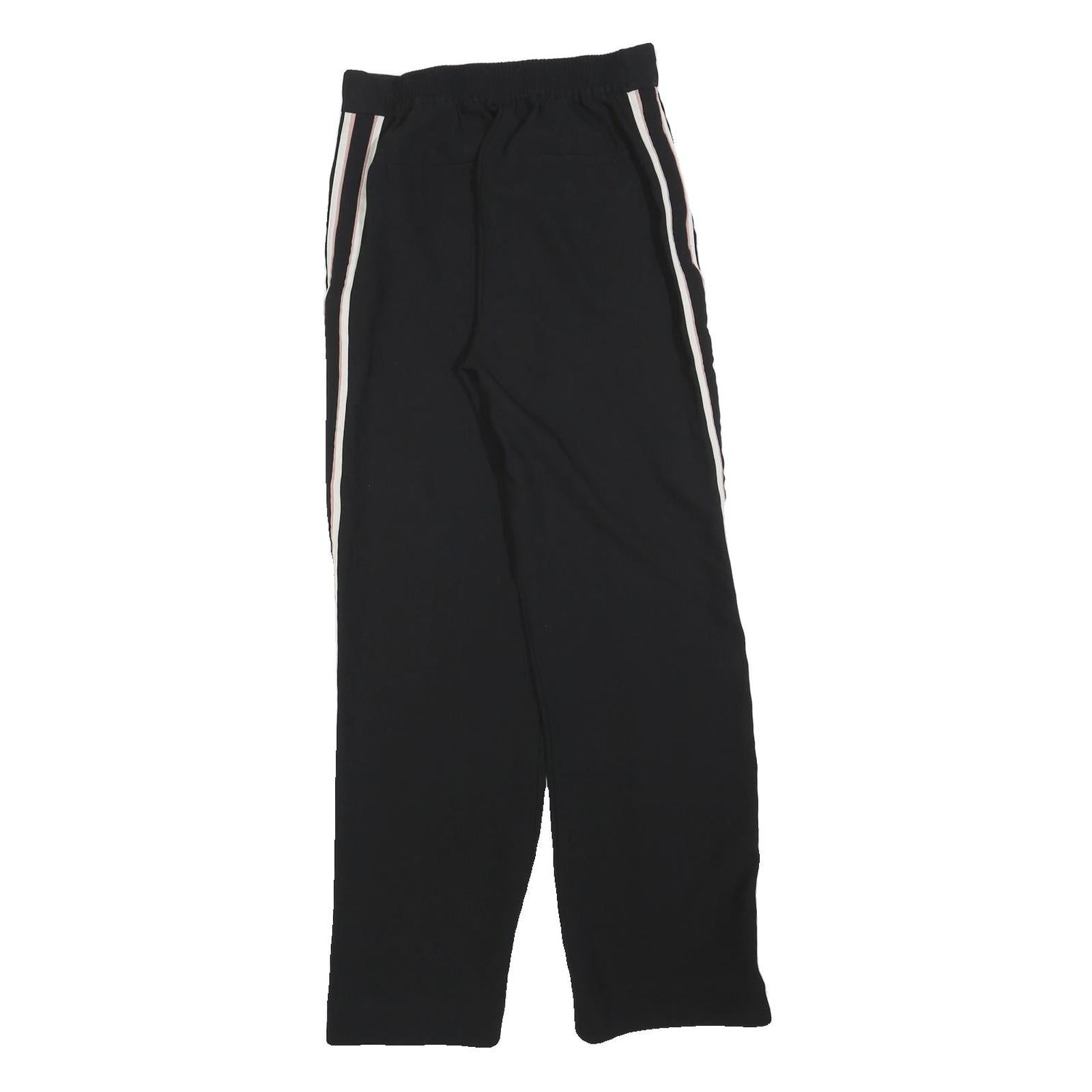 & OTHER STORIES Womens Polyester Blend Black Relaxed Straight Trousers W26 L28