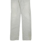 LEVI'S Womens Cotton Blend White Regular Straight Trousers W27 L34 Button