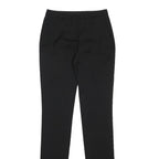 BURBERRY Womens Wool Black Slim Skinny Trousers W26 L35 Classic Zip Closure