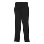 BURBERRY Womens Wool Black Slim Skinny Trousers W26 L35 Classic Zip Closure