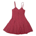 Womens Minnie Dress Red Floral Sleeveless Short S