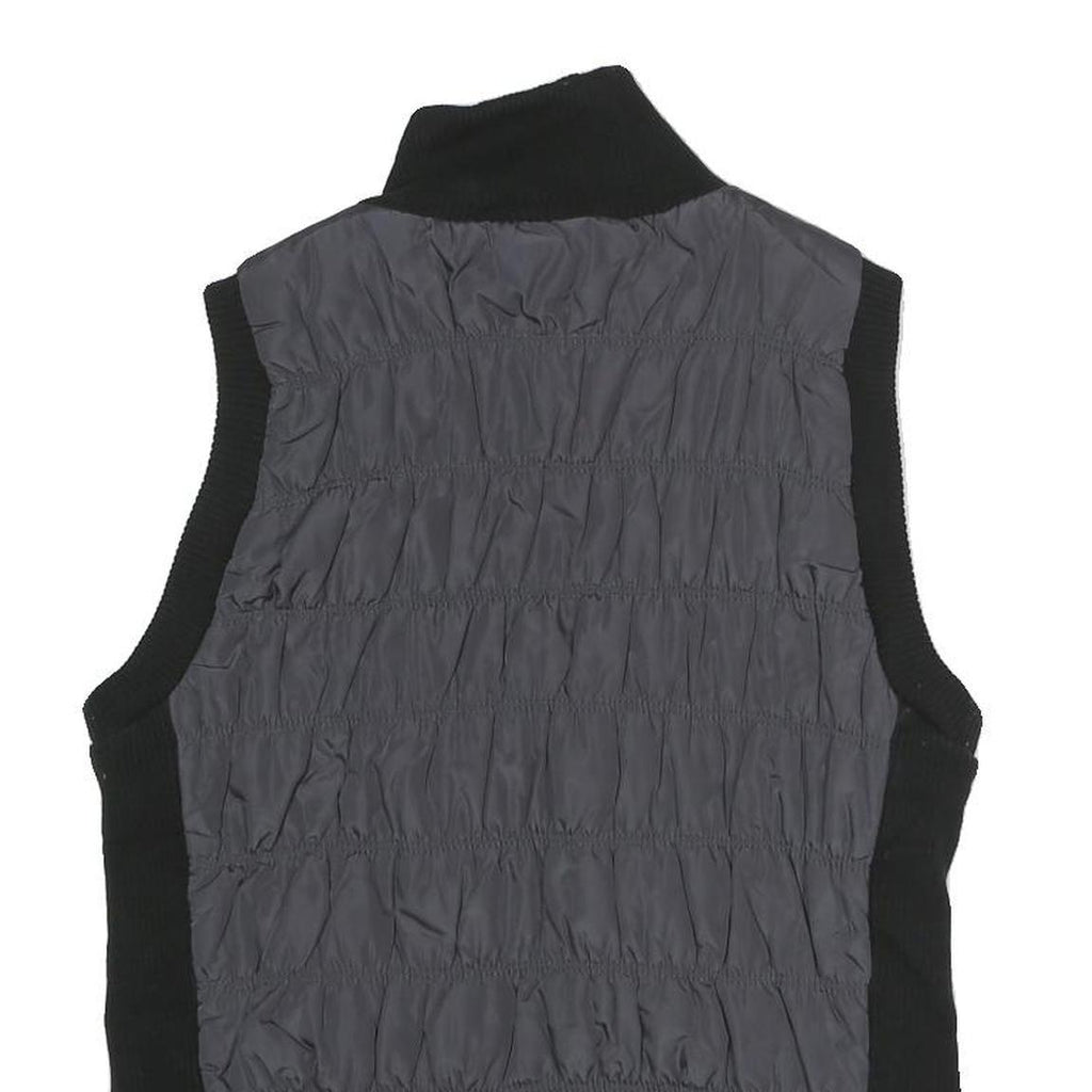 CALVIN KLEIN PERFORMANCE Womens Black Quilted Zip Jacket M Polyester