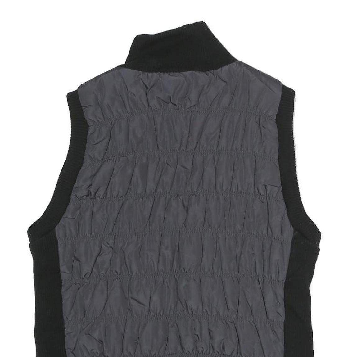 CALVIN KLEIN PERFORMANCE Womens Black Quilted Zip Jacket M Polyester