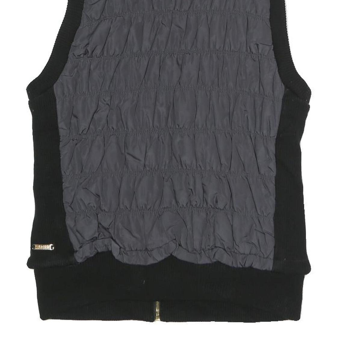 CALVIN KLEIN PERFORMANCE Womens Black Quilted Zip Jacket M Polyester