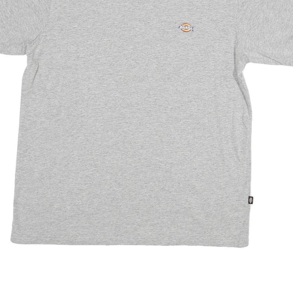 DICKIES Mens Grey Graphic T-Shirt M Short Sleeve Crew Neck Workwear Logo