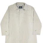 BUGATTI Mens Beige Button Jacket L Polyester Blend Classic Lightweight Coat