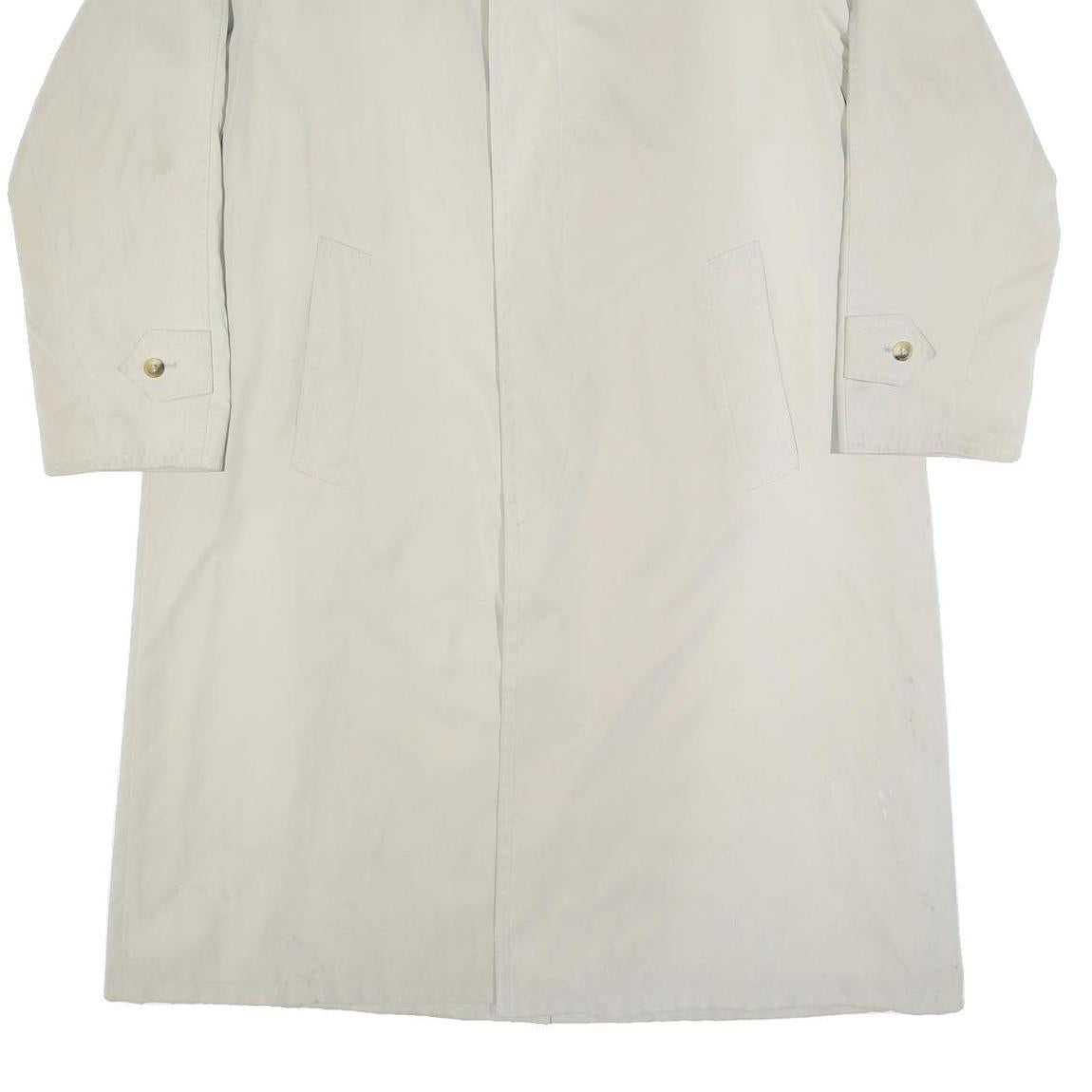 BUGATTI Mens Beige Button Jacket L Polyester Blend Classic Lightweight Coat