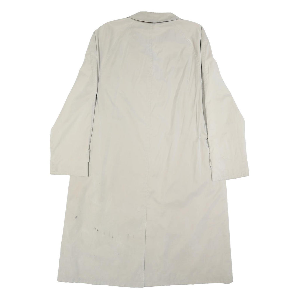 BUGATTI Mens Beige Button Jacket L Polyester Blend Classic Lightweight Coat