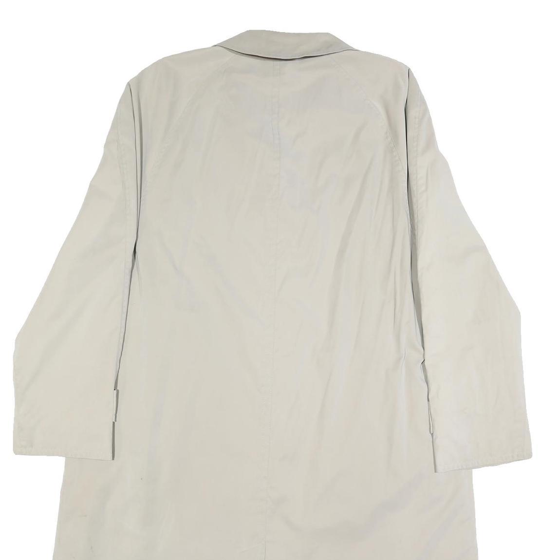 BUGATTI Mens Beige Button Jacket L Polyester Blend Classic Lightweight Coat