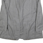 LAUREN RALPH LAUREN Mens Grey & Black Tailored Silk Blend Classic Jacket 2XL