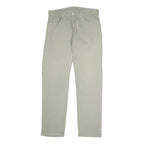 LEVI'S Mens Cotton Blend Beige Regular Straight Trousers W33 L32 Casual Zip