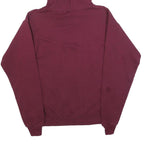 HANES Mens Maroon Pullover Hoodie S Plain Cotton Blend Casual Workwear