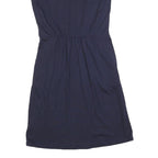 BODEN Womens Blue Cotton Blend Day Jersey Floral Embroidered Sleeveless UK 6