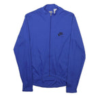 NIKE Mens Blue Cycling Jersey M Long Sleeve 1/4 Zip Performance Fit