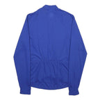NIKE Mens Blue Cycling Jersey M Long Sleeve 1/4 Zip Performance Fit