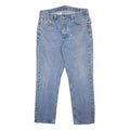 CARHARTT Mens Regular Blue Denim Jeans W36 L30 Classic Cotton Zip