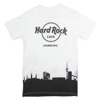HARD ROCK CAFE Hamburg Mens T-Shirt White Crew Neck S